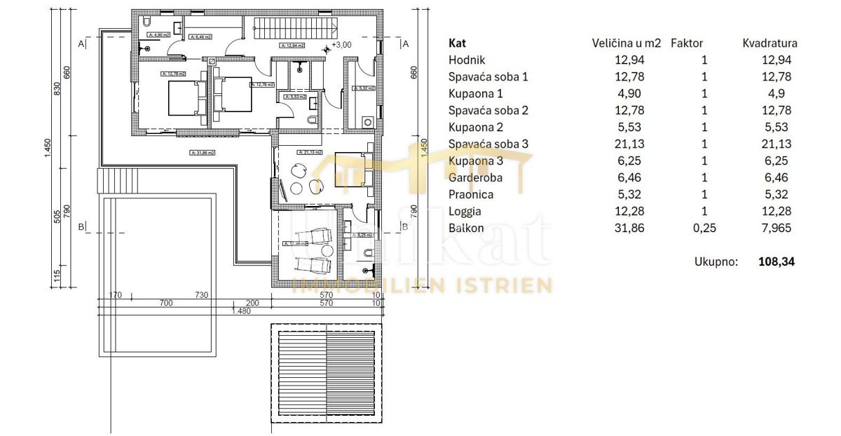 Casa nei dintorni di Višnjan - 4 camere da letto e piscina